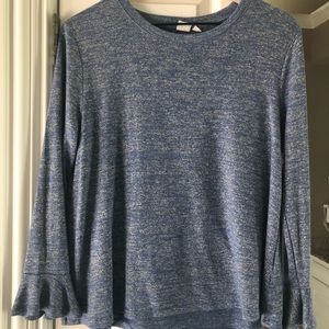 GAP blue bell sleeve sweater size small